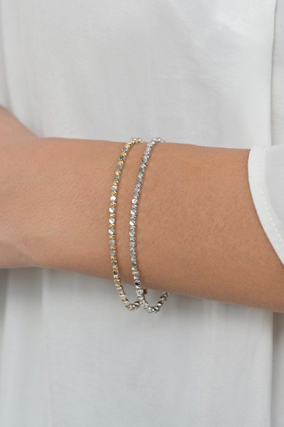 Βραχιόλι Λευκόχρυσο 14Κ Dolce Vita White Elite