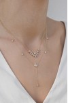 Κολιέ Lumière Χρυσό 14Κ Glam Drops