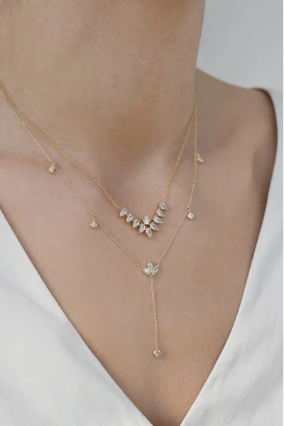 Κολιέ Χρυσό 14Κ Glam Drops