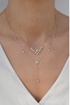 Κολιέ Lumière Χρυσό 14Κ Glam Drops