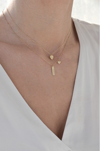 Κολιέ Χρυσό 9Κ Dot Heart