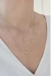 Κολιέ Χρυσό 14Κ V Line