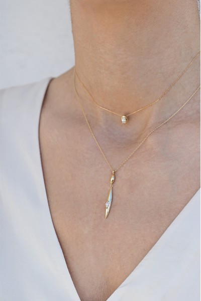 Κολιέ Χρυσό 14Κ Drop Line