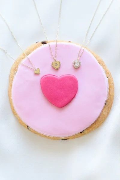 Κολιέ Χρυσό 9Κ Καρδιά Λουστρέ