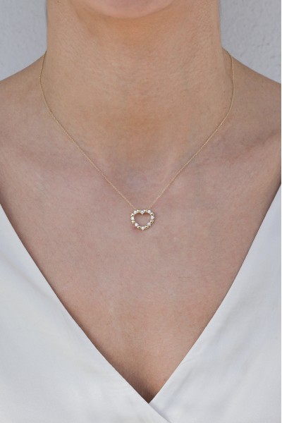 Κολιέ Χρυσό 9Κ Full Heart