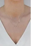Κολιέ Λευκόχρυσο 14Κ White Gold Heart Πετράτη