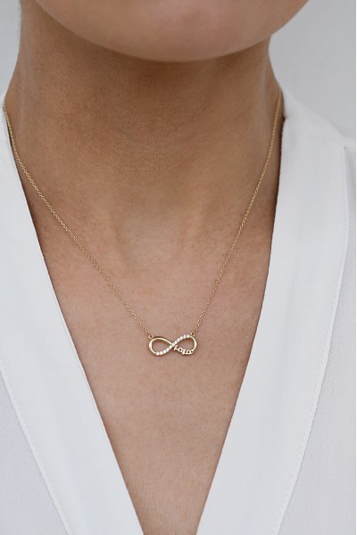 Κολιέ Χρυσό 9Κ Μαμά Infinity