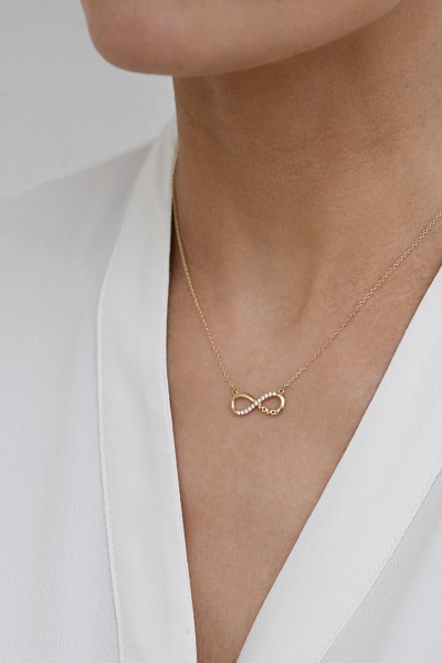 Κολιέ Χρυσό 9Κ Νονά Infinity