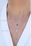 Κολιέ Lumière Χρυσό 14Κ Glam Drops