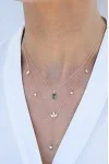 Κολιέ Lumière Χρυσό 14Κ Green Drop