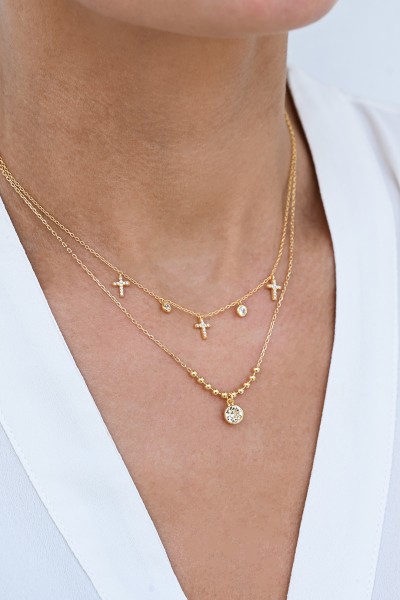 Κολιέ Ασημένιο Crosses