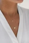 SeeK for Gold Κολιέ Χρυσό 9Κ Heart Dot