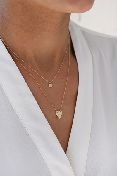 SeeK for Gold Κολιέ Χρυσό 9Κ Heart Dot