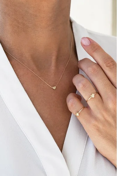 SeeK for Gold Κολιέ Χρυσό 9Κ Mattee Heart