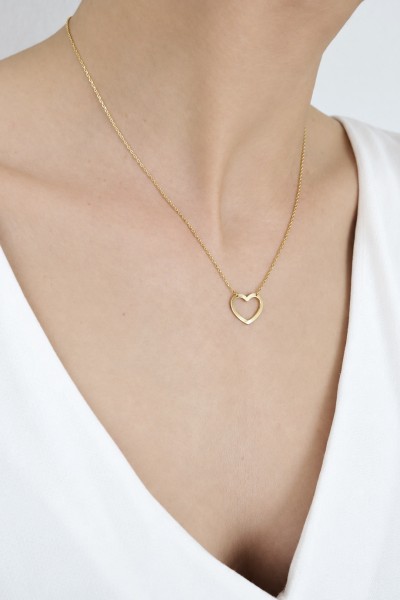 Κολιέ Χρυσό 14Κ Heart Shine