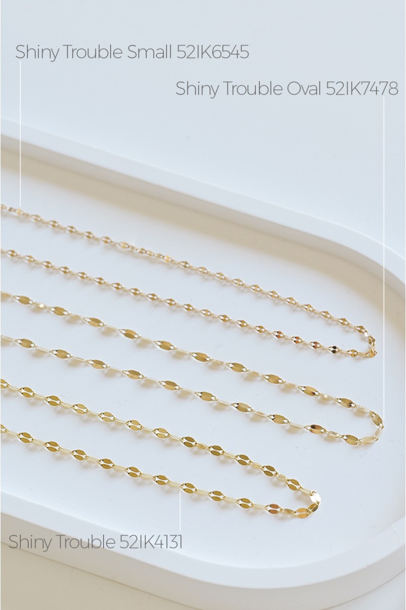 Κολιέ Χρυσό 14Κ SeeK for Gold Shiny Trouble Small 45cm
