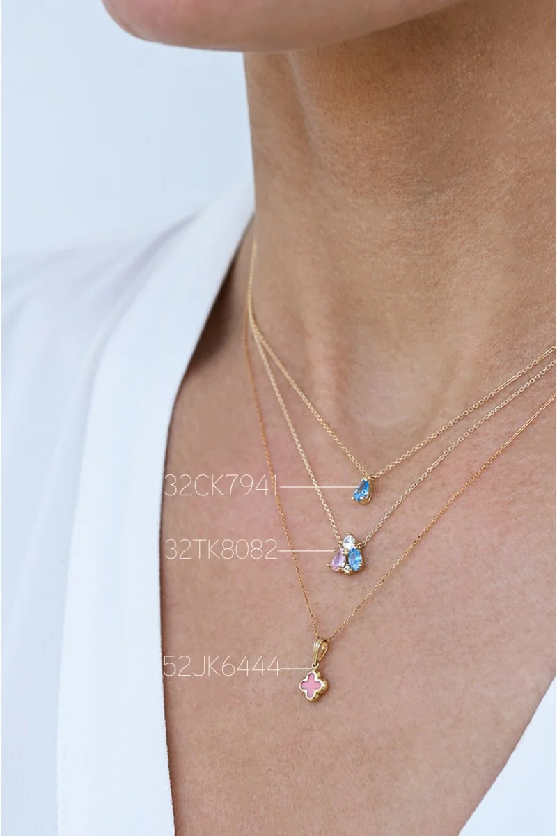 Κολιέ Χρυσό 9Κ Blue Drop