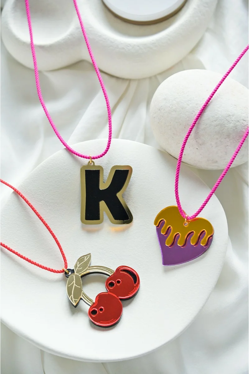 Κολιέ Cherries Plexiglass