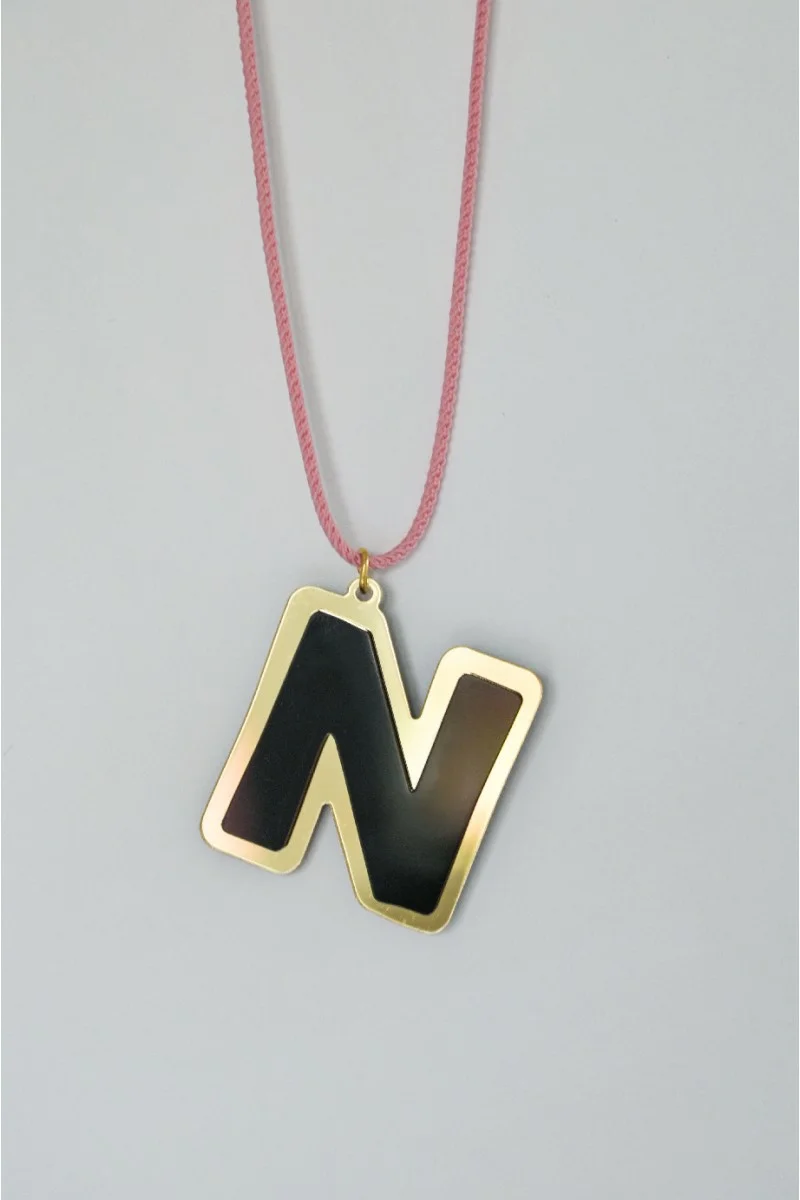 Κολιέ Letter N Plexiglass
