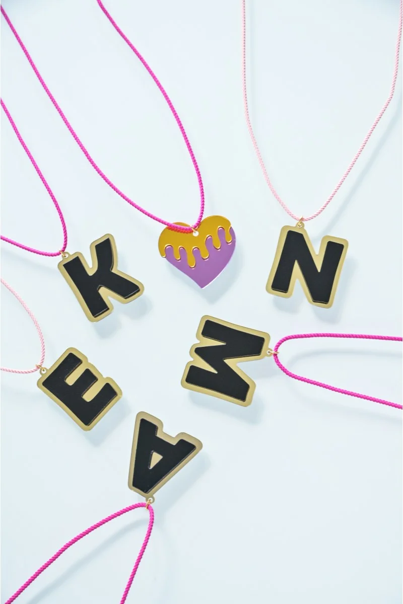 Κολιέ Letter N Plexiglass