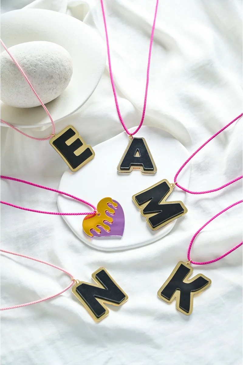 Κολιέ Letter N Plexiglass