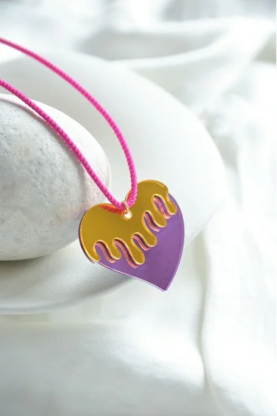 Κολιέ Heart Plexiglass