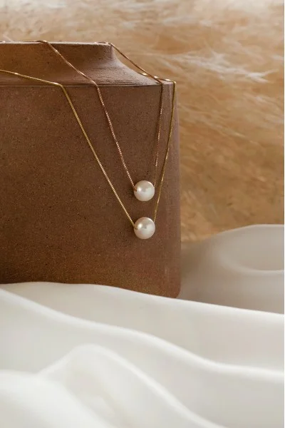 Κολιέ Χρυσό 14Κ Μαργαριτάρι