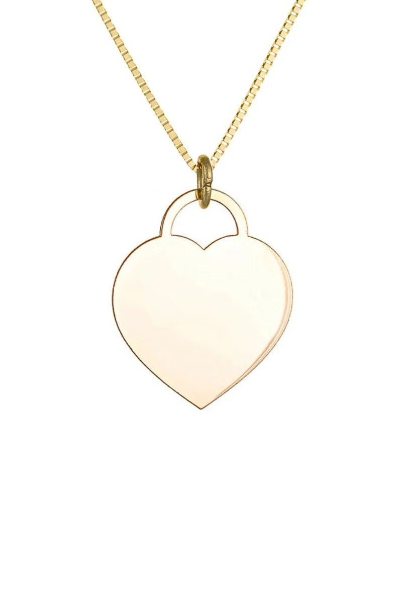Κρεμαστό Χρυσό 14Κ Label It Heart 6194