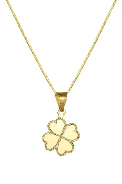 Κρεμαστό Χρυσό 14Κ Shiny Clover