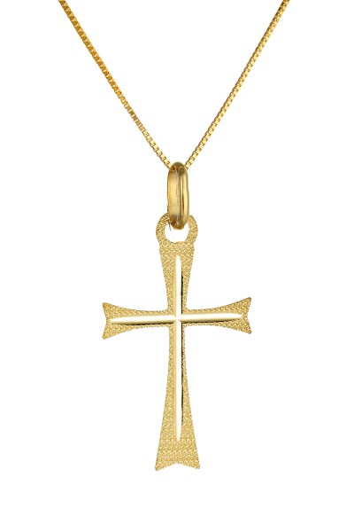 Κρεμαστό Χρυσό 14Κ Σταυρός Διαμανταρισμένος