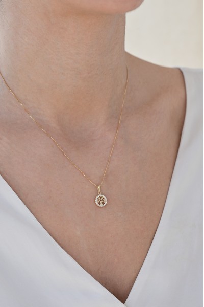 Κρεμαστό Χρυσό 14Κ Δέντρο Ζωής