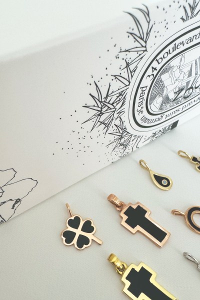 Κρεμαστό Ροζ Χρυσό 14Κ Τριφύλλι