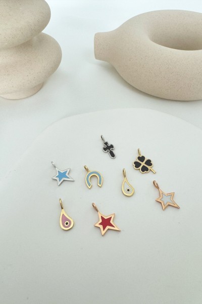 Κρεμαστό Χρυσό 14Κ Ματάκι Ροζ