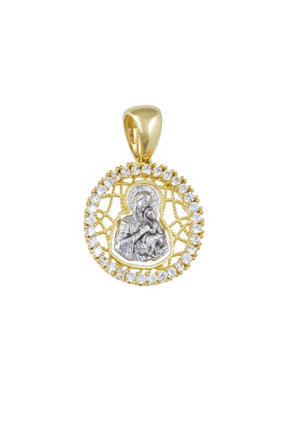 Φυλαχτό Κωνσταντινάτο Χρυσό 9Κ Παναγία