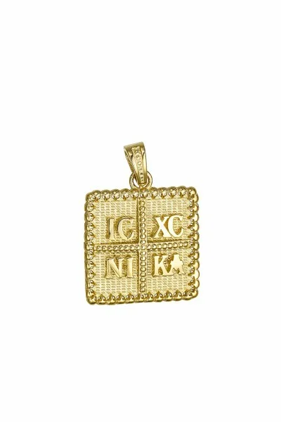 Κρεμαστό Χρυσό 14Κ Κωνσταντινάτο Διπλής Όψης