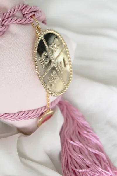 Παιδικό Φυλαχτό Γούρι Κωνσταντινάτο Ροζ