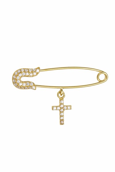 Παιδική Χρυσή 14Κ Παραμάνα Ασφαλείας Πετράτη