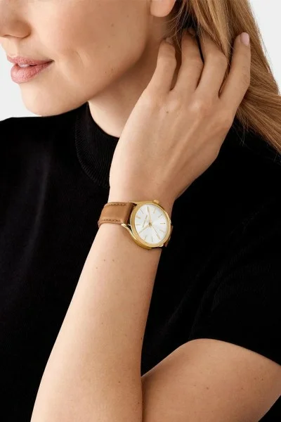 Michael Kors Slim Runway Brown Leather MK7465