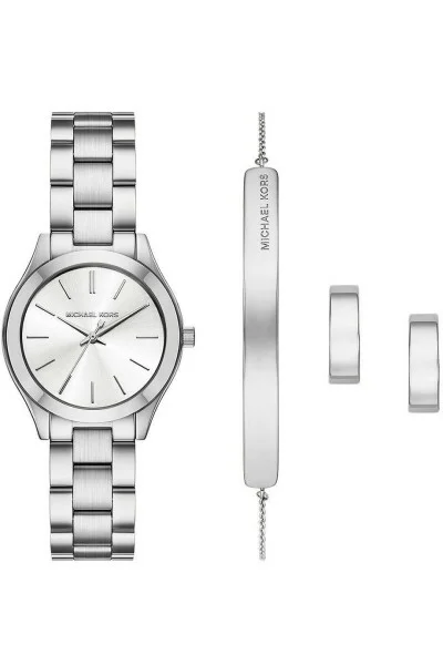 Michael Kors Slim Runway Set Silver Bracelet MK7563SET