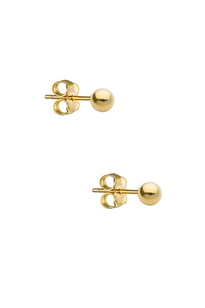 Σκουλαρίκι Χρυσό 14Κ Φούσκες Λουστρέ Small 3mm