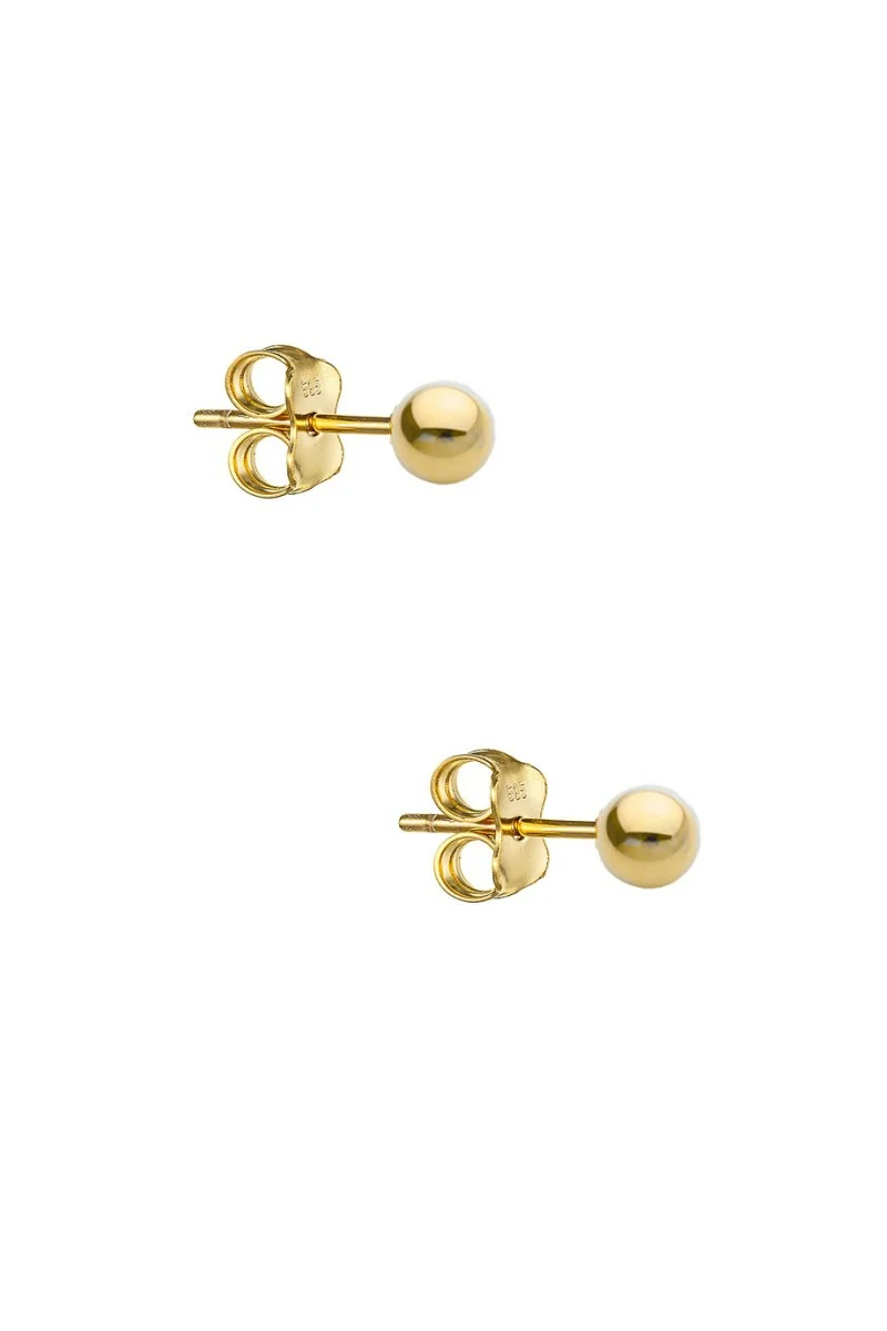 Σκουλαρίκι Χρυσό 14Κ Φούσκες Λουστρέ Small 3mm