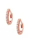 Σκουλαρίκι Ασημένιο Rose Hoops