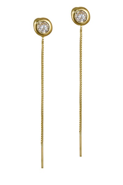 Σκουλαρίκι Χρυσό 14Κ Dot Long