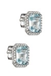 Σκουλαρίκια Λευκόχρυσο 18Κ Aquamarine Brillant 2.96ct