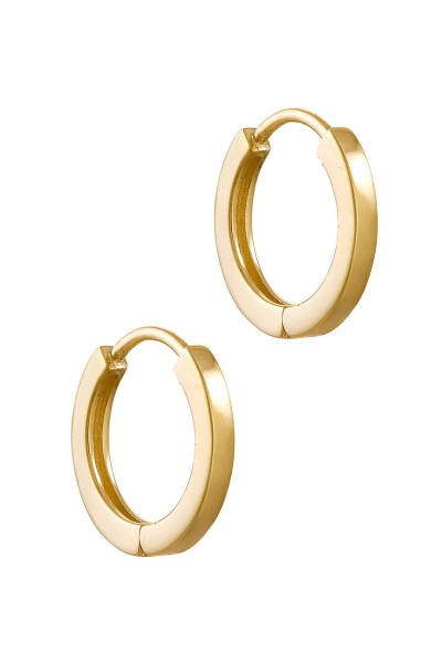 Σκουλαρίκι Ασημένιο Κρίκος Λουστρέ