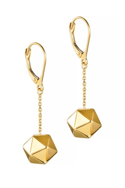 Σκουλαρίκι Χρυσό 14Κ Shiny Cubes