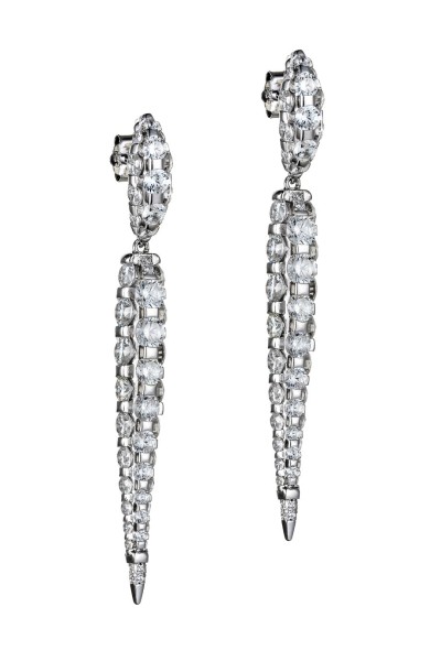 Σκουλαρίκι Ασημένιο White Drop