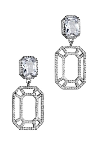 Σκουλαρίκι Ασημένιο White Passion