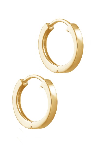 Σκουλαρίκι Χρυσό 14Κ Κρίκος Τετράγωνος 1.5cm