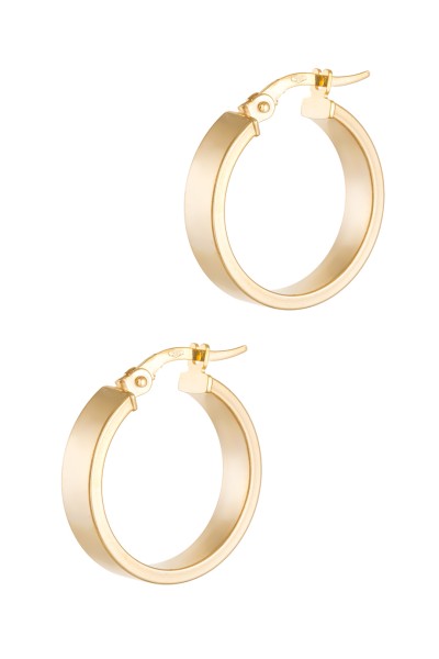 Σκουλαρίκι Χρυσό 14Κ Κρίκος Τετράγωνος 2cm